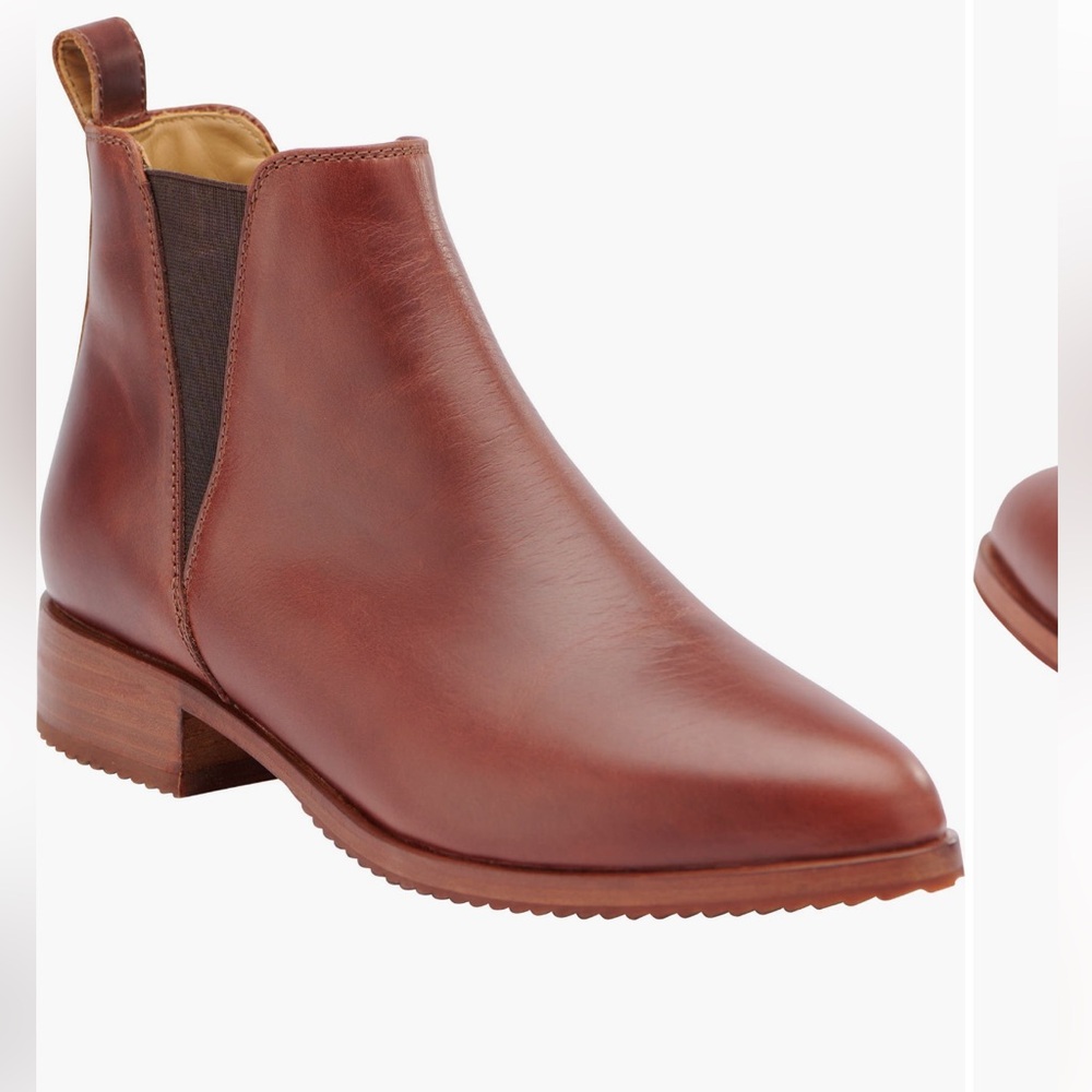 Nisolo Eva Everyday Chelsea Boot, Brandy, 9.5